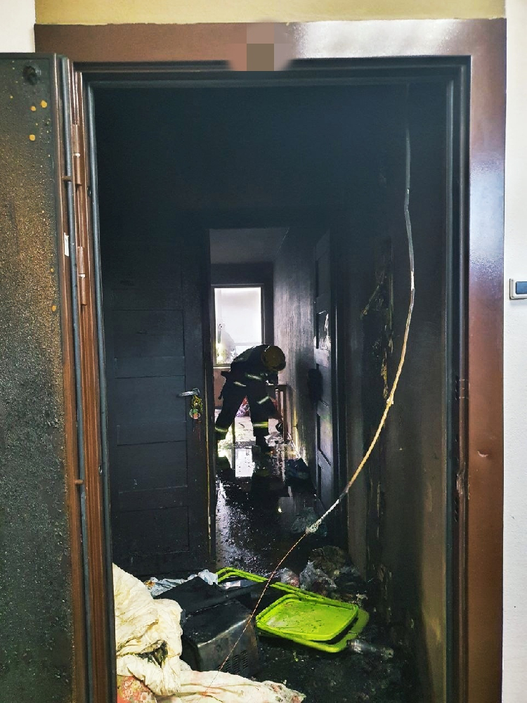 Локализация пожара в квартире 